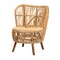 Bali & Pari Nagoya Modern Bohemian Natural Rattan Wide Seat Lounge Chair 235-13342-ZORO - alternate 1